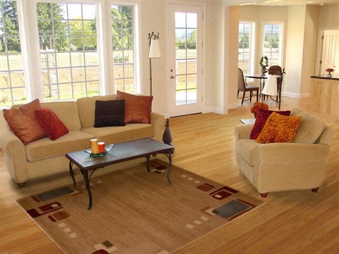 Modern Beige Machine Made 53 X 77 Area Rug 100-16200 Image 4