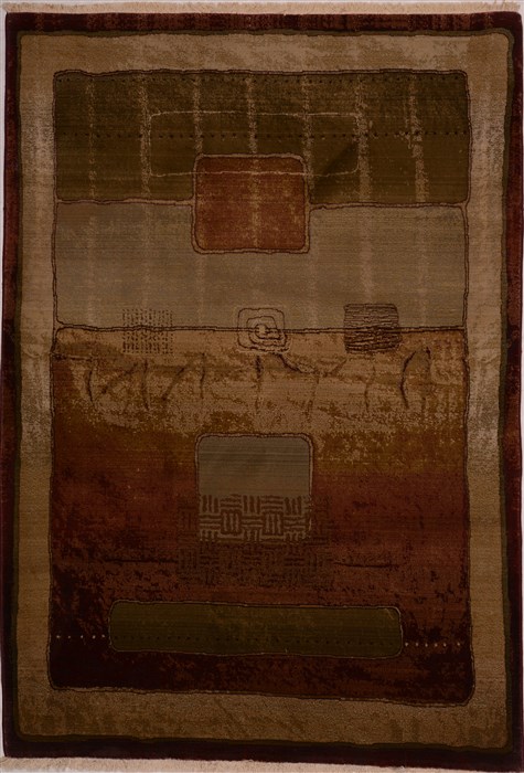 Modern Red Machine Made 50 X 80 Area Rug 100-16203 Image 0
