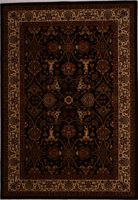 Tabriz Black Machine Made 53 X 77 Area Rug 100-16206 Image 0