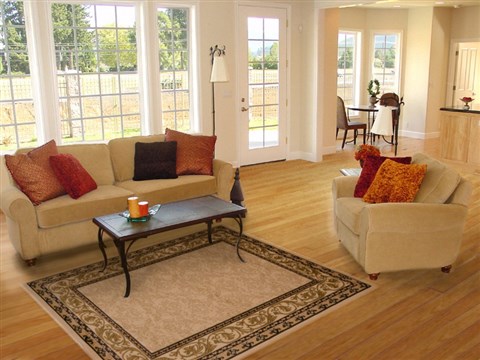 Pishavar Beige Machine Made 53 X 77 Area Rug 100-16213 Image 4