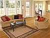Pishavar Beige Machine Made 53 X 77 Area Rug 100-16213 Thumb 4