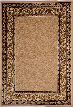 Pishavar Beige Machine Made 5'3" X 7'7"  Area Rug 100-16213