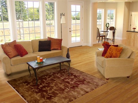 Modern Yellow Machine Made 53 X 77 Area Rug 100-16214 Image 4