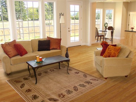 Modern Beige Machine Made 53 X 77 Area Rug 100-16223 Image 4