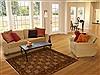 Sarouk Brown Machine Made 53 X 77 Area Rug 100-16224 Thumb 4