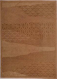 Turkish Modern Brown Rectangle 5x7 ft Synthetic Carpet 16226