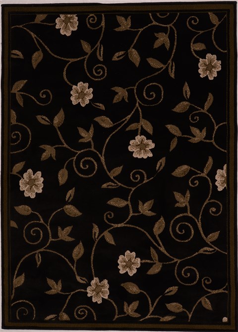 Modern Black Machine Made 53 X 73 Area Rug 100-16228 Image 0