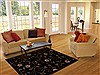 Modern Black Machine Made 53 X 73  Area Rug 100-16228 Thumb 5