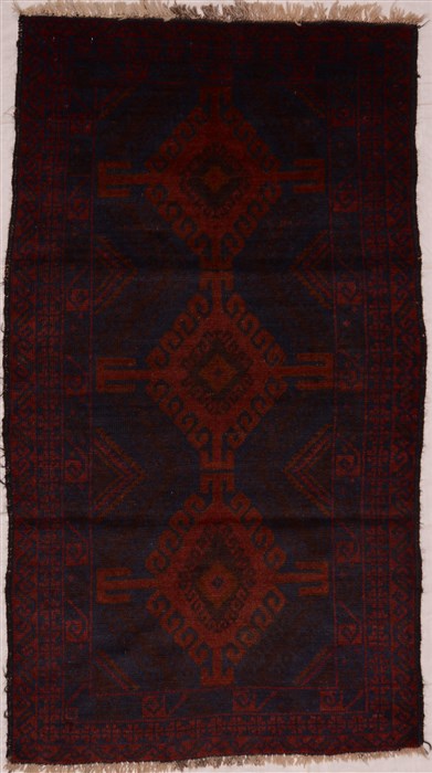 Baluch Red Hand Knotted 29 X 48 Area Rug 100-16236 Image 0