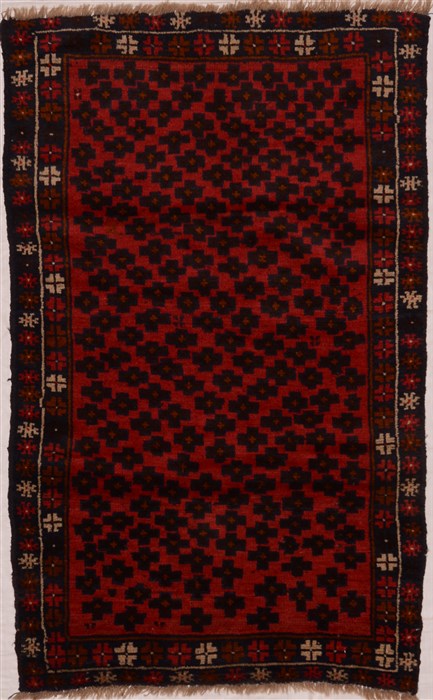 Baluch Red Hand Knotted 26 X 41  Area Rug 100-16239 Image 0