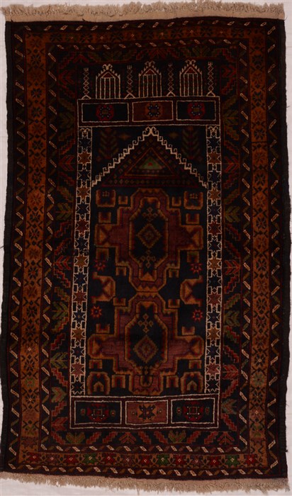 Baluch Brown Hand Knotted 211 X 49 Area Rug 100-16242 Image 0