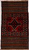 Baluch Red Hand Knotted 27 X 46 Area Rug 100-16243 Thumb 0
