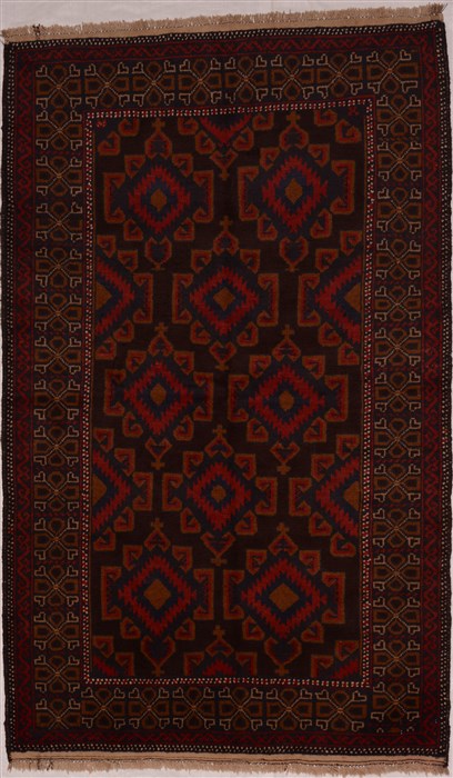 Baluch Red Hand Knotted 39 X 61 Area Rug 100-16252 Image 0