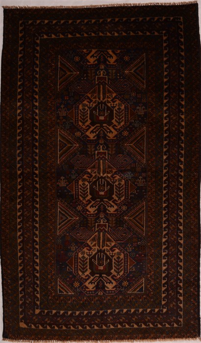 Baluch Green Hand Knotted 310 X 65 Area Rug 100-16259 Image 0