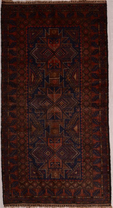 Baluch Red Flat Woven 211 X 54 Area Rug 100-16260 Image 0