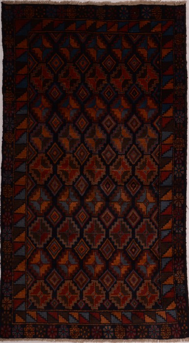 Baluch Blue Flat Woven 35 X 60  Area Rug 100-16264 Image 0