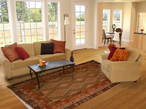 Kilim Beige Hand Knotted 611 X 96 Area Rug 100-16269 Image 4