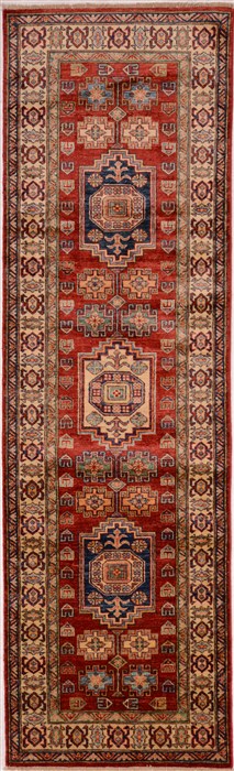 Kazak Red Runner Flat Woven 28 X 89  Area Rug 100-16273 Image 0