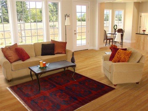 Baluch Red Hand Knotted 38 X 62 Area Rug 100-16283 Image 5