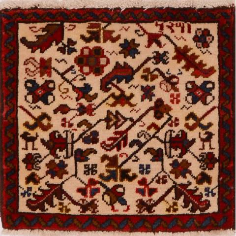 Heriz White Square Hand Knotted 19 X 110  Area Rug 100-16285 Image 0