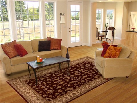 Tabriz Red Hand Tufted 60 X 90 Area Rug 100-16293 Image 4