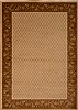 Floral Beige Machine Made 67 X 93  Area Rug 100-16296 Thumb 0