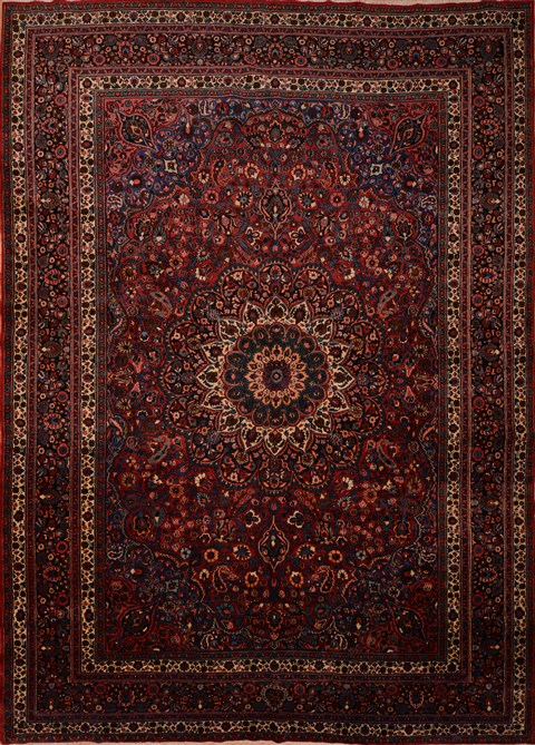 Birjand Red Hand Knotted 102 X 142  Area Rug 100-16297 Image 0
