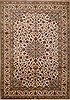 Kashan Blue Hand Knotted 99 X 133  Area Rug 100-16301 Thumb 0