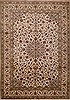 Kashan Blue Hand Knotted 99 X 133 Area Rug 100-16301 Thumb 0