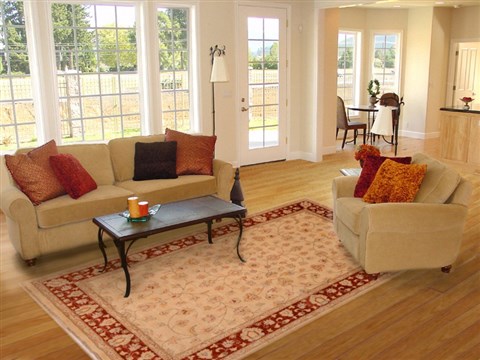 Chobi Beige Hand Knotted 62 X 90 Area Rug 100-16306 Image 4