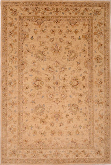 Kazak Beige Hand Knotted 66 X 910  Area Rug 100-16309 Image 0