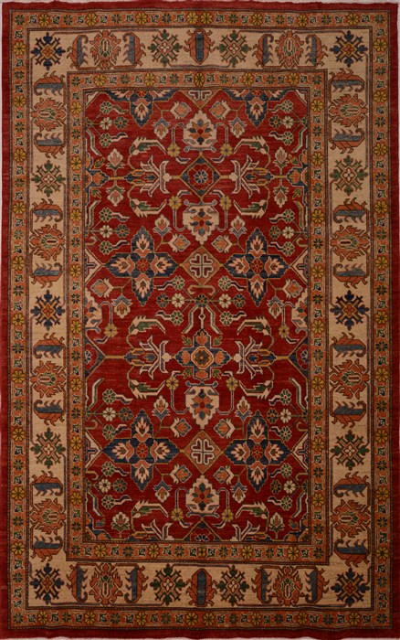 Kazak Red Hand Knotted 67 X 105 Area Rug 100-16314 Image 0