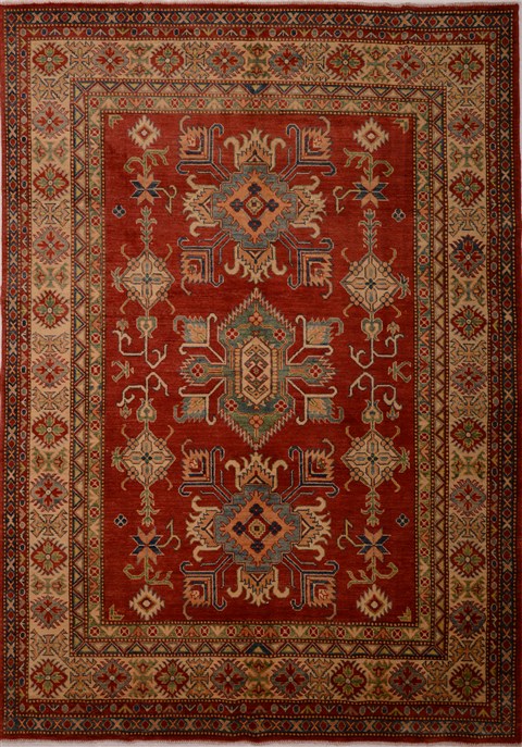 Kazak Red Hand Knotted 69 X 97 Area Rug 100-16315 Image 0