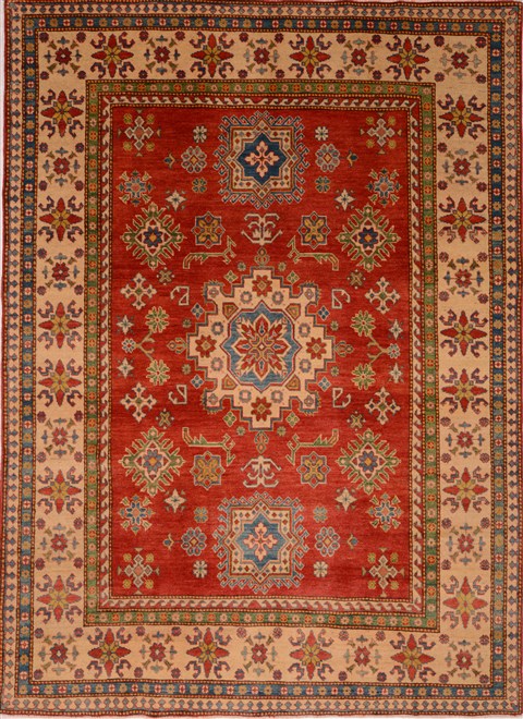 Kazak Red Hand Knotted 67 X 94  Area Rug 100-16317 Image 0