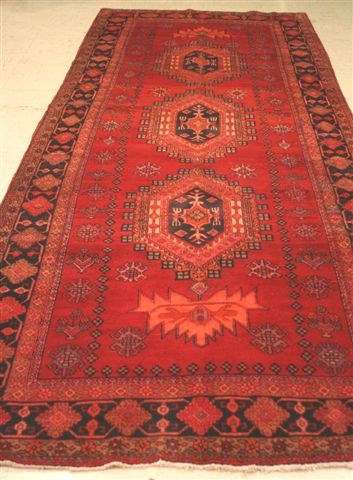 Meshkin Red Runner Hand Knotted 54 X 136  Area Rug 100-16324 Image 0