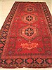 Meshkin Red Runner Hand Knotted 54 X 136  Area Rug 100-16324 Thumb 0