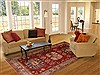 Kazak Red Hand Knotted 72 X 99 Area Rug 100-16325 Thumb 4