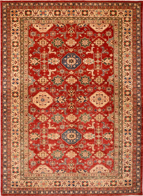 Kazak Red Hand Knotted 88 X 124 Area Rug 100-16328 Image 0