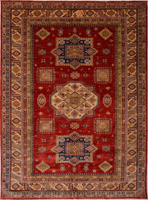 Kazak Red Hand Knotted 73 X 98 Area Rug 100-16329 Image 0