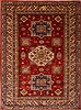 Kazak Red Hand Knotted 73 X 98 Area Rug 100-16329 Thumb 0