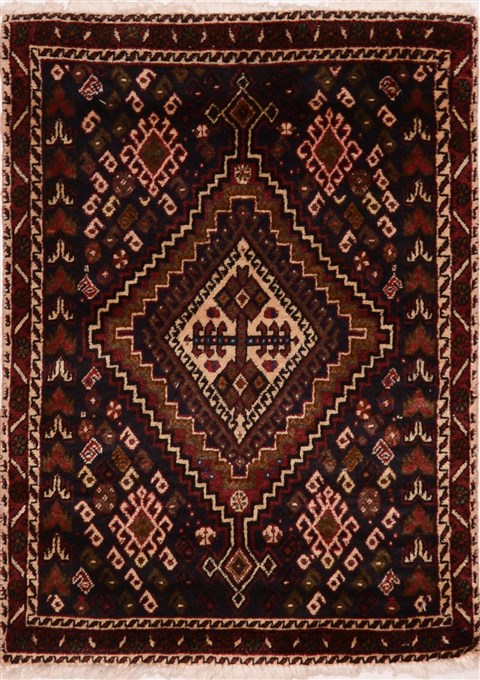 Baluch Black Hand Knotted 20 X 30  Area Rug 100-16335 Image 0