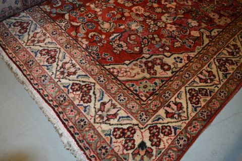 Moshk Abad White Hand Knotted 68 X 103 Area Rug 100-16341 Image 11