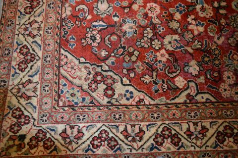 Moshk Abad White Hand Knotted 68 X 103 Area Rug 100-16341 Image 6