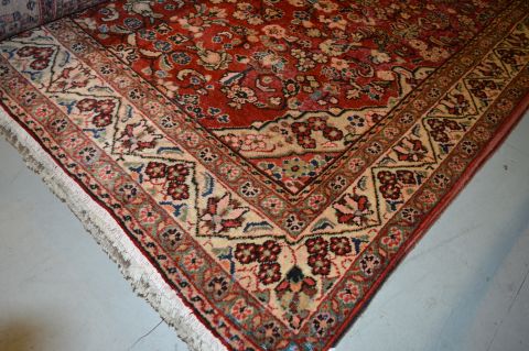 Moshk Abad White Hand Knotted 68 X 103 Area Rug 100-16341 Image 5