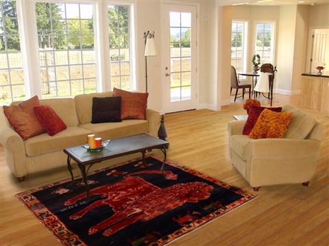 Shiraz Blue Hand Knotted 411 X 71 Area Rug 100-16348 Image 5
