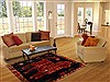 Shiraz Blue Hand Knotted 411 X 71 Area Rug 100-16348 Thumb 5