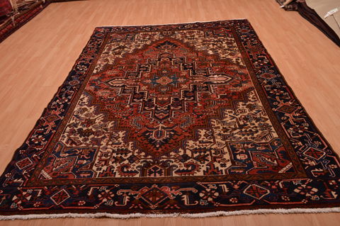 Goravan White Hand Knotted 76 X 103  Area Rug 100-16353 Image 1