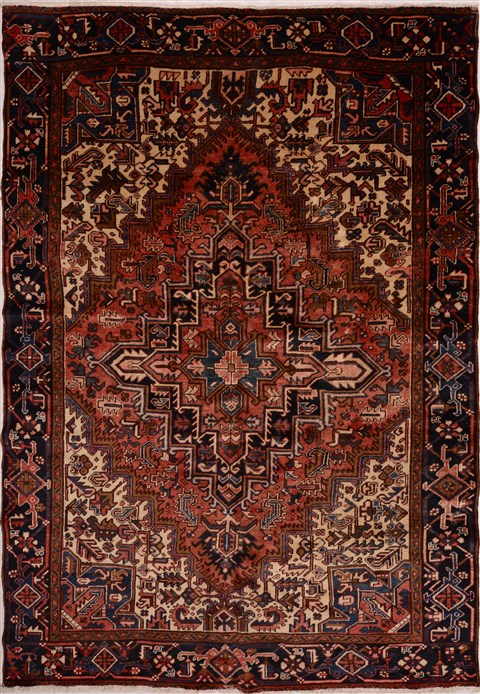 Goravan White Hand Knotted 76 X 103  Area Rug 100-16353 Image 0