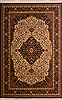 Kashan Black Machine Made 66 X 103  Area Rug 100-16356 Thumb 0