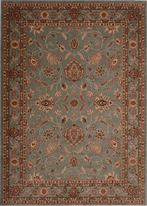 Agra Blue Machine Made 67 X 93  Area Rug 100-16360 Image 0